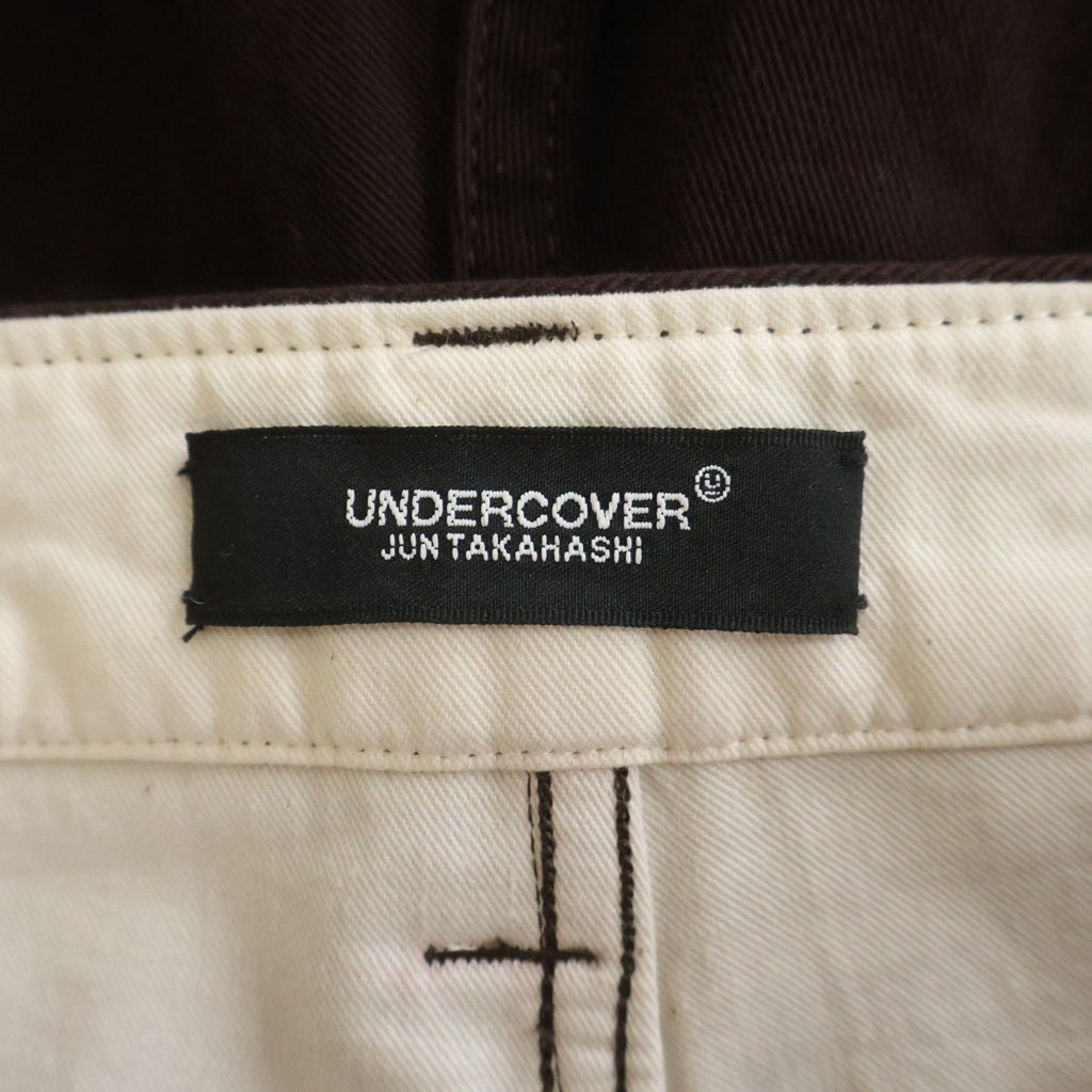 UNDERCOVER(アンダーカバー) 23SS アジャスター付 コットンテーパードパンツ ブラウン UC1C4504