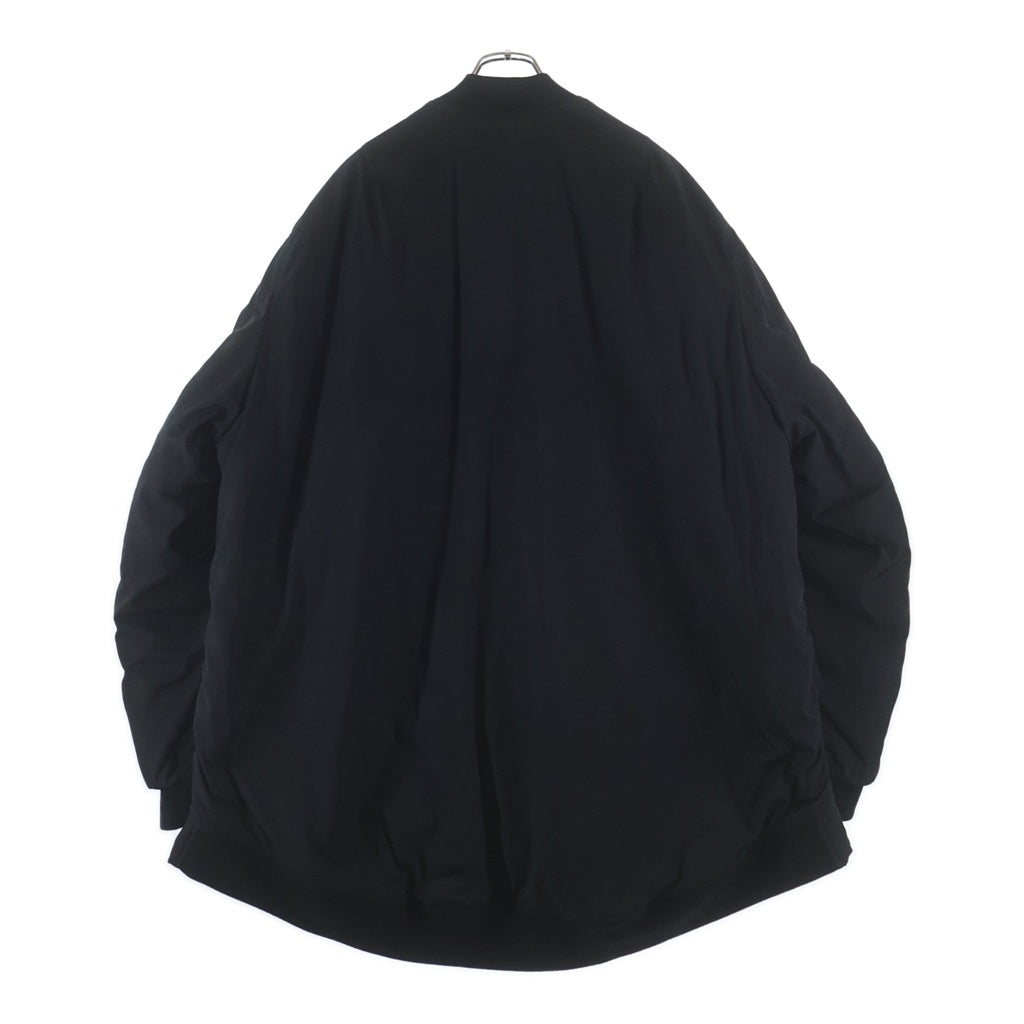 RAF SIMONS(ラフシモンズ) 21AW Equanimity shirting bomber jacket エクアニティ フライト ボンバージャケット ブルゾン ブラック 212-M622