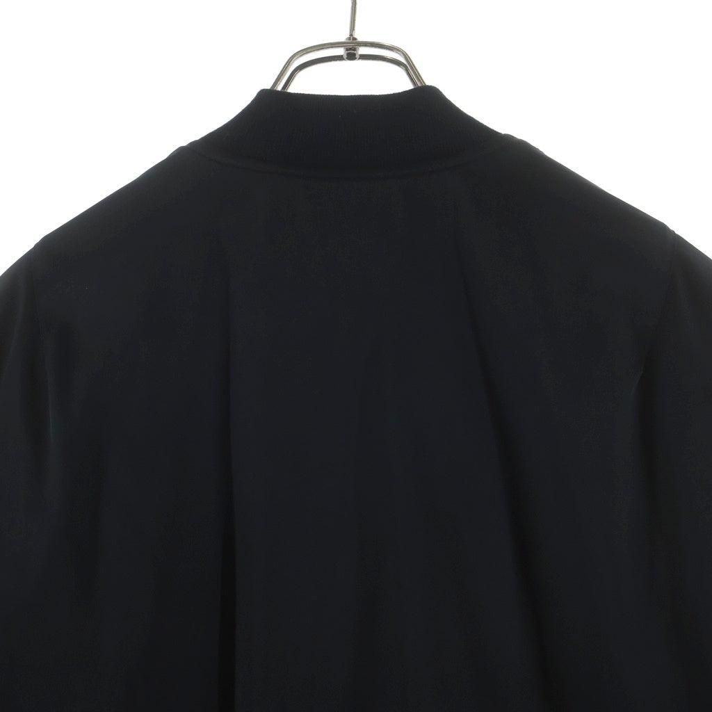 RAF SIMONS(ラフシモンズ) 21AW Equanimity shirting bomber jacket エクアニティ フライト ボンバージャケット ブルゾン ブラック 212-M622