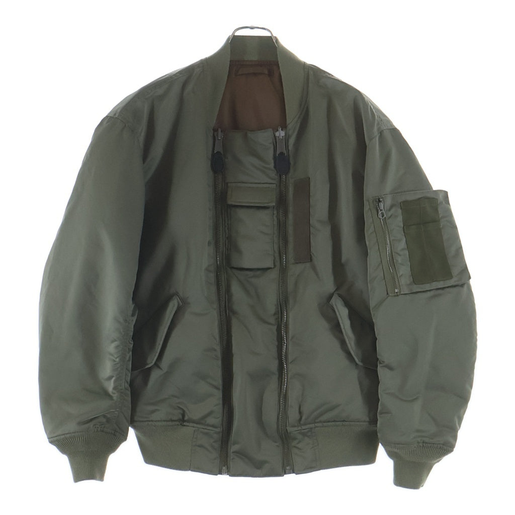 bal(バル) SPIEWAK DOUBEL ZIP BOMBER JACKET ダブルジップ フライトボンバージャケット MA-1 カーキ BAL-SPW-001