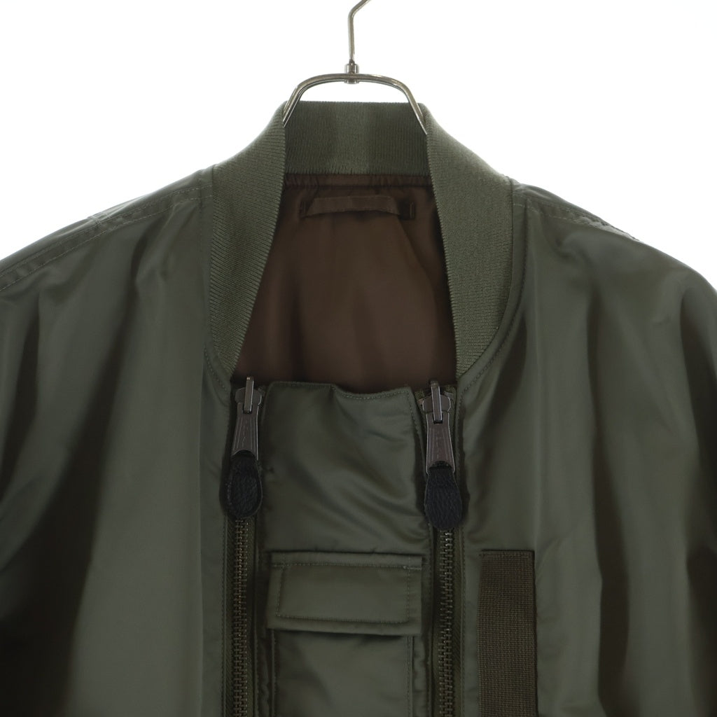 bal(バル) SPIEWAK DOUBEL ZIP BOMBER JACKET ダブルジップ フライトボンバージャケット MA-1 カーキ BAL-SPW-001