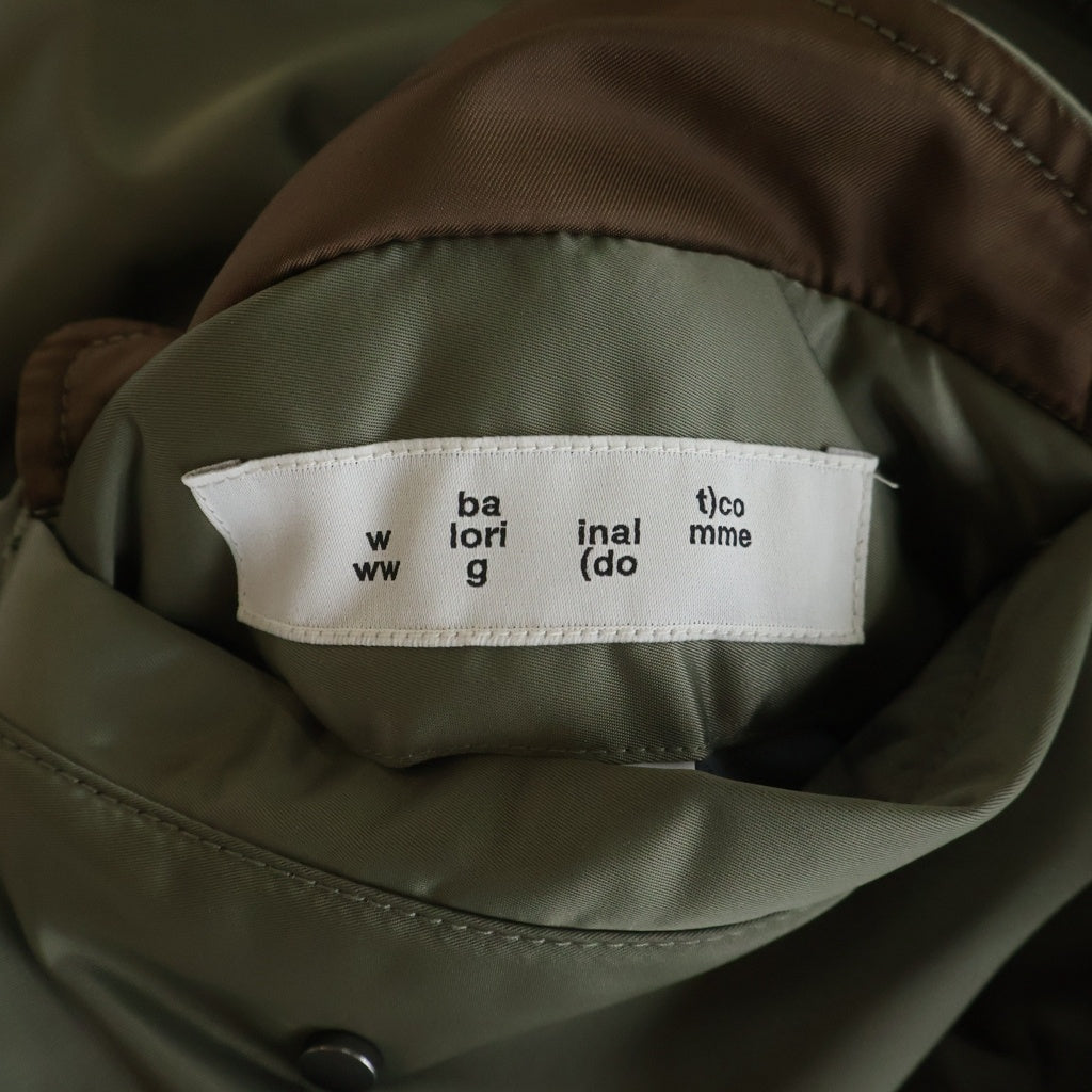 bal(バル) SPIEWAK DOUBEL ZIP BOMBER JACKET ダブルジップ フライトボンバージャケット MA-1 カーキ BAL-SPW-001