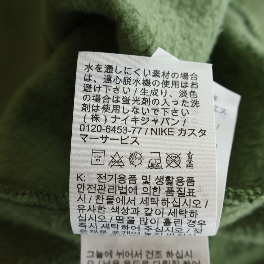 SUPREME(シュプリーム) 24SS ×NIKE Hooded Sweatshirt ナイキ ロゴ刺繍 スウェット プルオーバーパーカー フーディ グリーン FQ0759-339