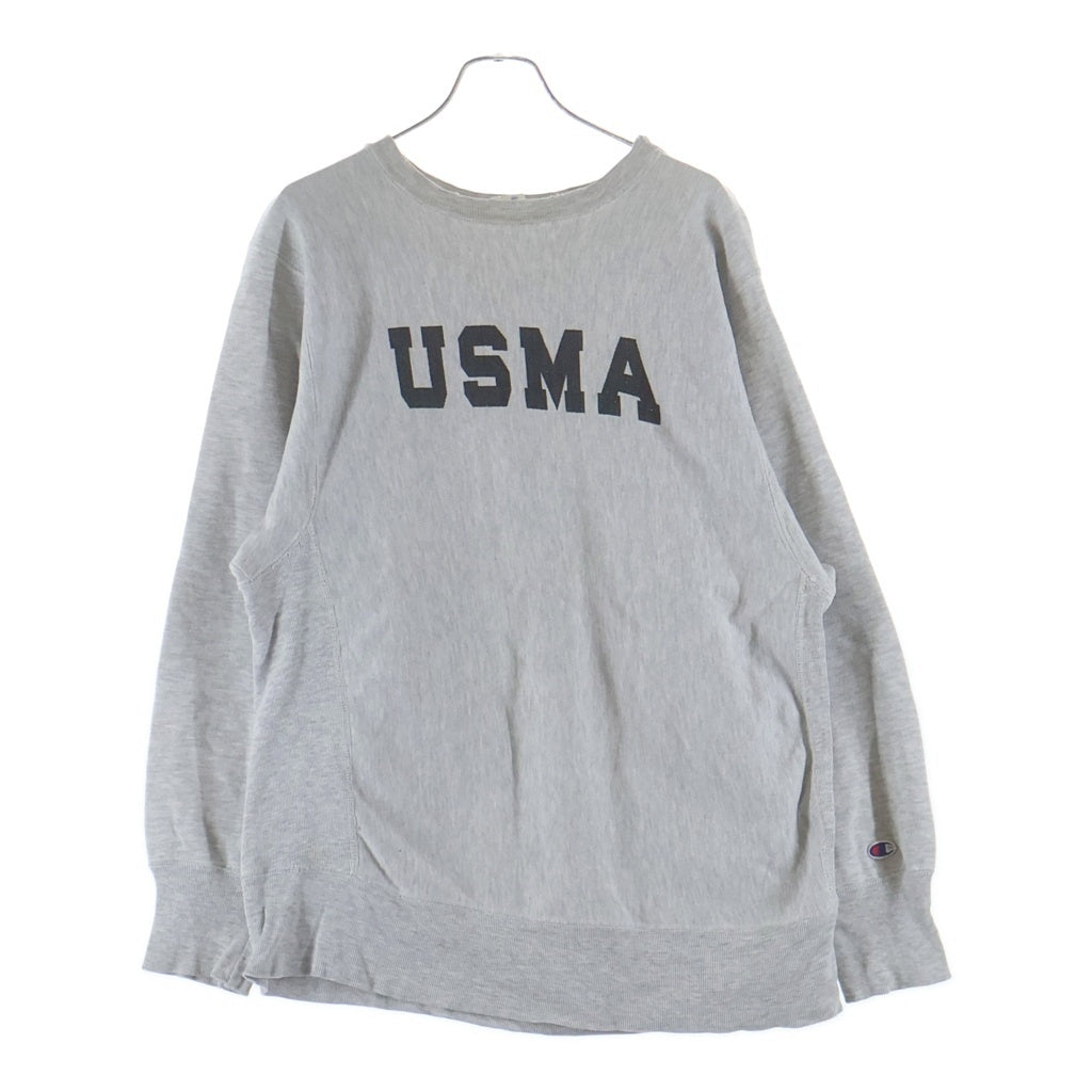 CHAMPION(チャンピオン) 80S REVERSEWEAVE USMA SWEATSHIRT リバースウィーブ ミリタリー 米陸軍士官学校 トリコタグ後期 USA製 染み込みプリント スウェットトレーナー グレー