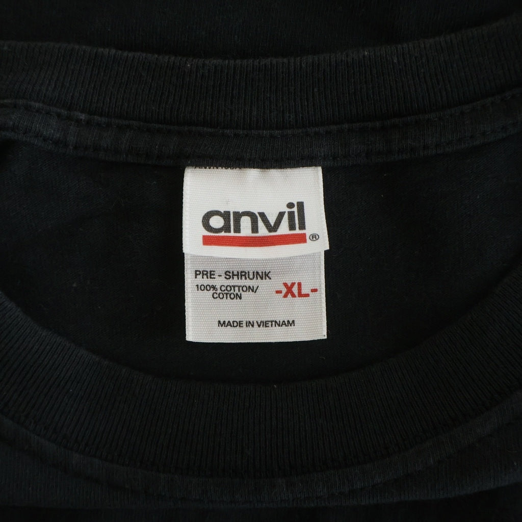 VINTAGE(ヴィンテージ) 00S SEVEN 2002 TEE ANVIL セブン 七つの大罪 両面プリントTシャツ 半袖クルーネックカットソー ブラック