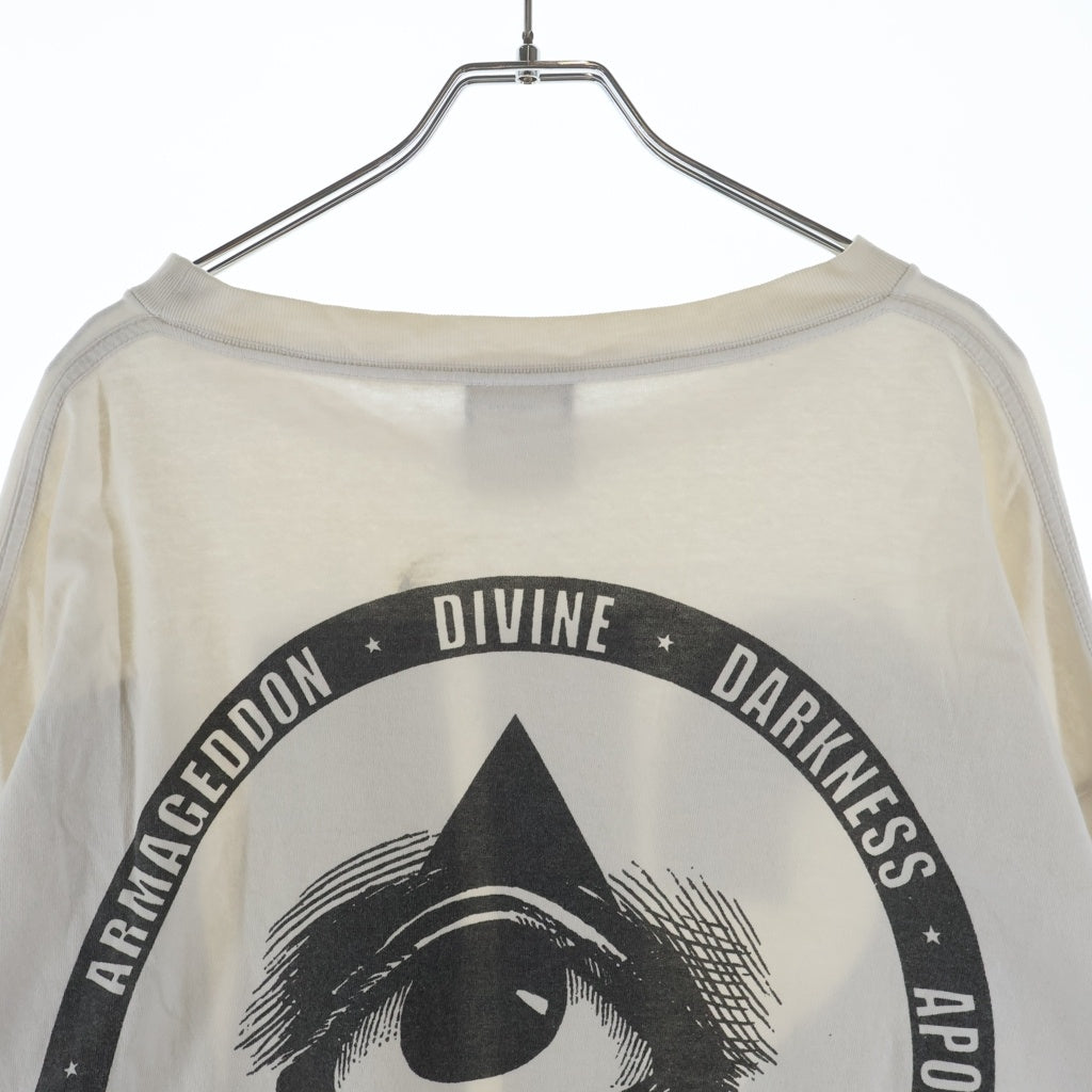 SAINT MICHAEL(セントマイケル) 21AW LS TEE SIN シン 両面プリントTシャツ 長袖クルーネックカットソー ホワイト SM-A21-0000-015