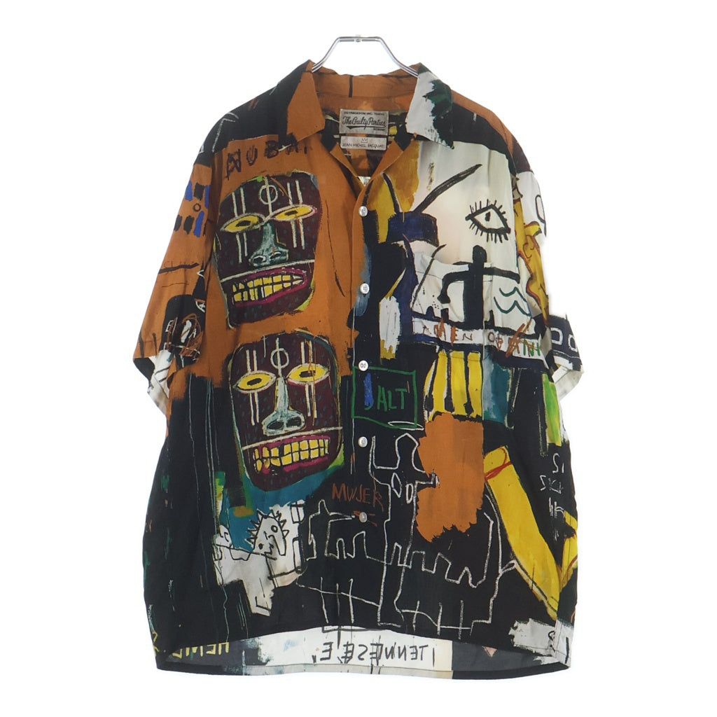 WACKO MARIA(ワコマリア) 21SS JEAN-MICHEL BASQUIAT HAWAIAN SHIRT ジャン-ミシェル バスキア 総柄 ハワイアン 半袖シャツ マルチ