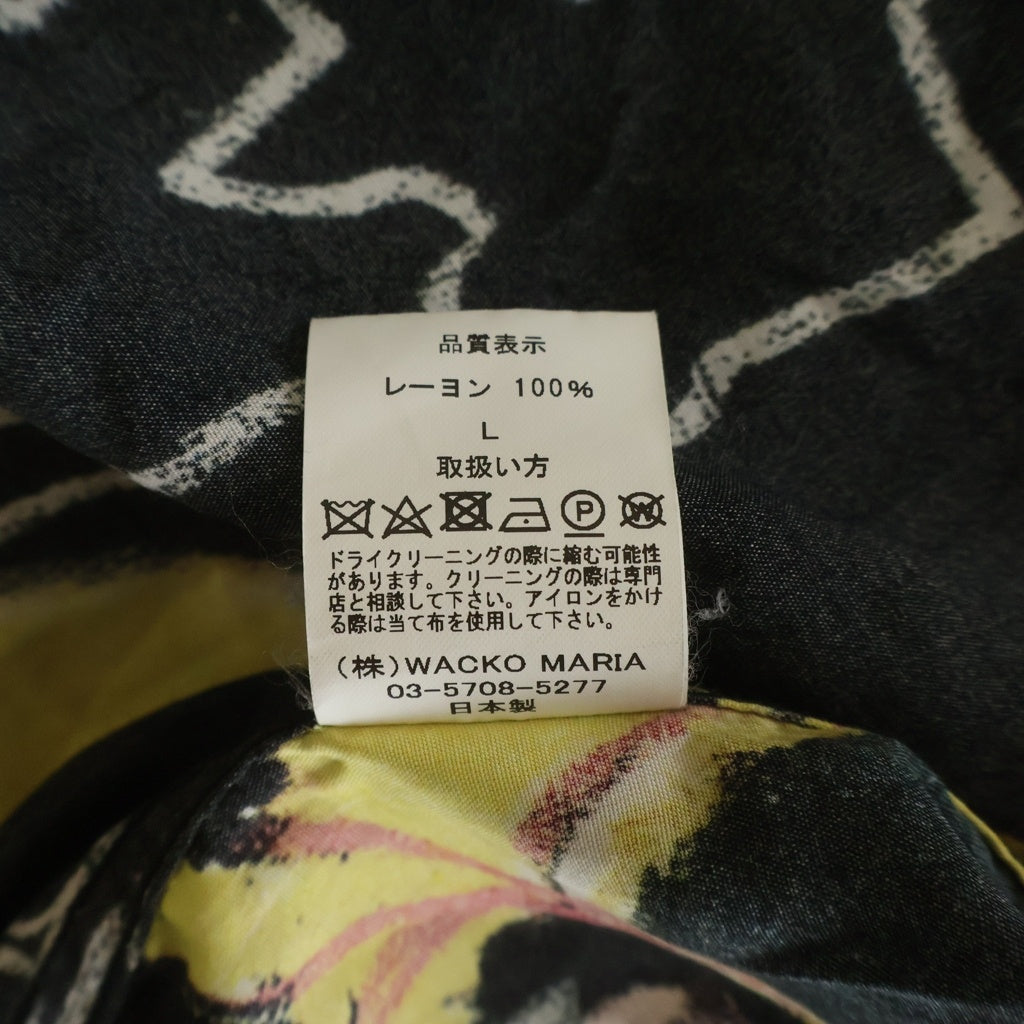 WACKO MARIA(ワコマリア) 21SS JEAN-MICHEL BASQUIAT HAWAIAN SHIRT ジャン-ミシェル バスキア 総柄 ハワイアン 半袖シャツ マルチ