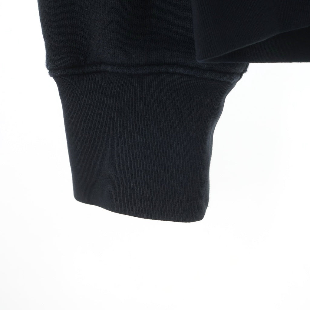 AMIRI(アミリ) 25AW HOLLYWOOD ZIP HOODIE ハリウッドエンブロイダリー ジップアップフーディ スウェットパーカー ブラック AMJYHD1132