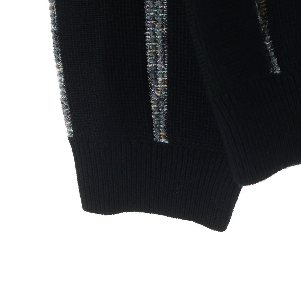 SUPREME(シュプリーム) 24AW Speckle Stripe Zip Up Cardigan スペクル ストライプ ジップアップ ニットカーディガン ブラック