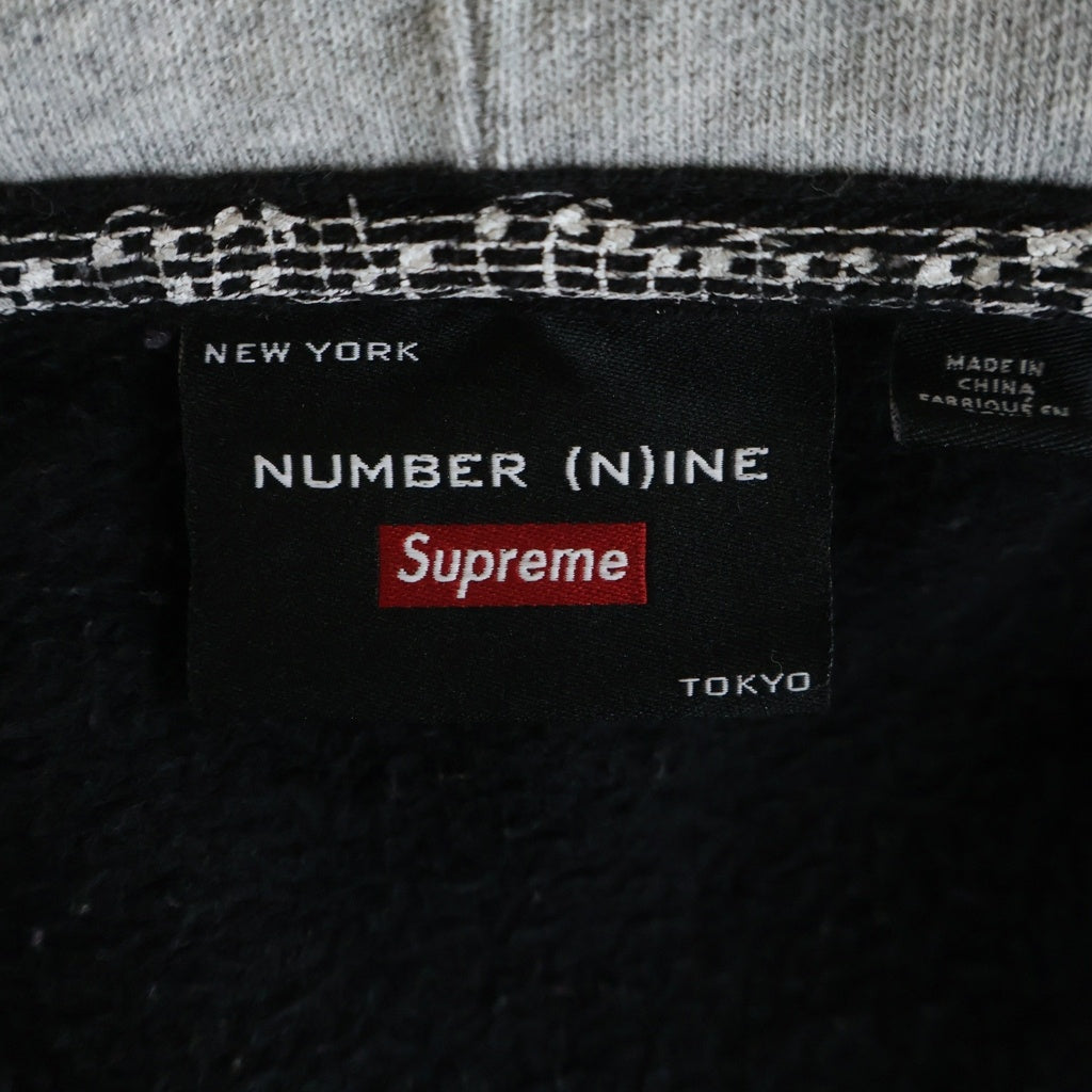 SUPREME(シュプリーム) 25AW ×Number (N)ine Patchwork Zip Up Hooded Sweatshirt ナンバーナイン パッチワーク プルオーバースウェットパーカー フーディー マルチカラー