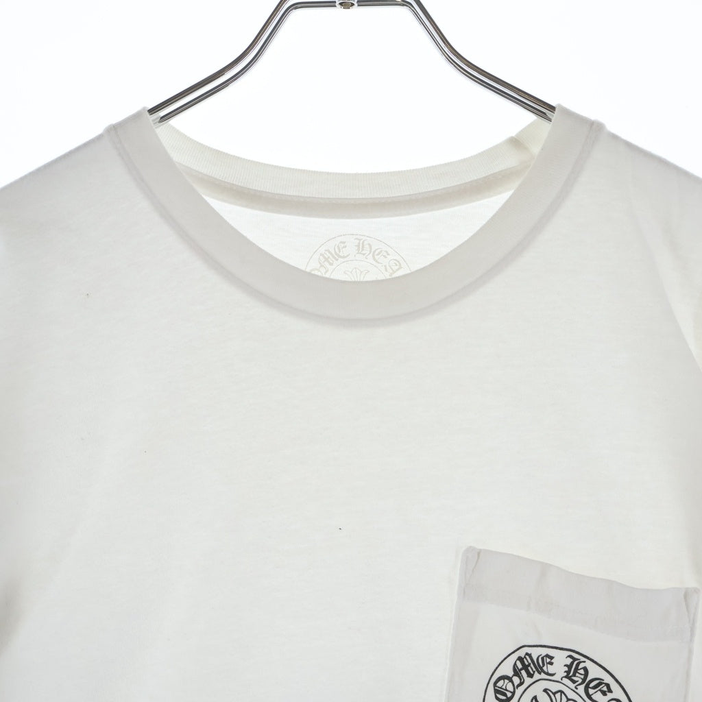 CHROME HEARTS(クロムハーツ) LOS ANGELS HORSESHOE S/S TEE ロサンゼルス限定 ホースシュー クルーネック半袖Tシャツ カットソー ホワイト