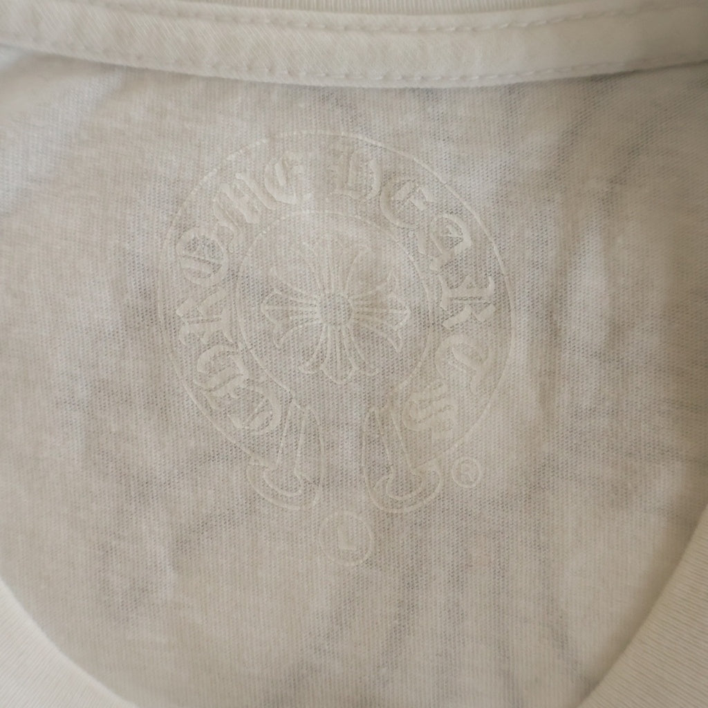 CHROME HEARTS(クロムハーツ) LOS ANGELS HORSESHOE S/S TEE ロサンゼルス限定 ホースシュー クルーネック半袖Tシャツ カットソー ホワイト
