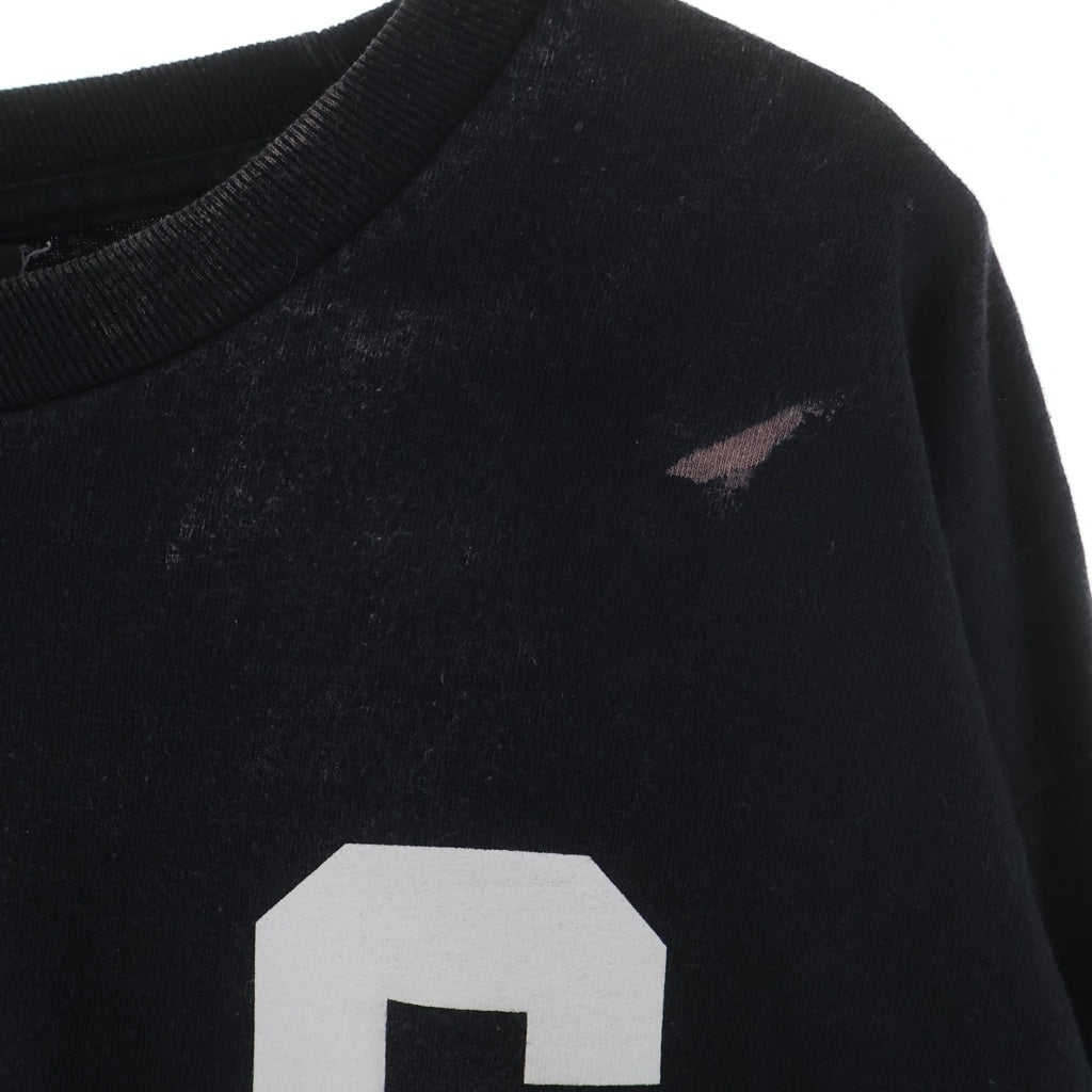 STUSSY(ステューシー) MULTI LOGO RAT SKULL L/S TEE マルチロゴ ラットスカルプリント クルーネック長袖Tシャツ カットソー ブラック