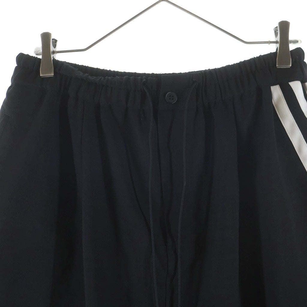 Y-3(ワイスリー) ELEGANT THREE STRIPES SARROUEL-SHORTS エレガントスリーストライプ サルエルショーツ ハーフパンツ ブラック HG6117