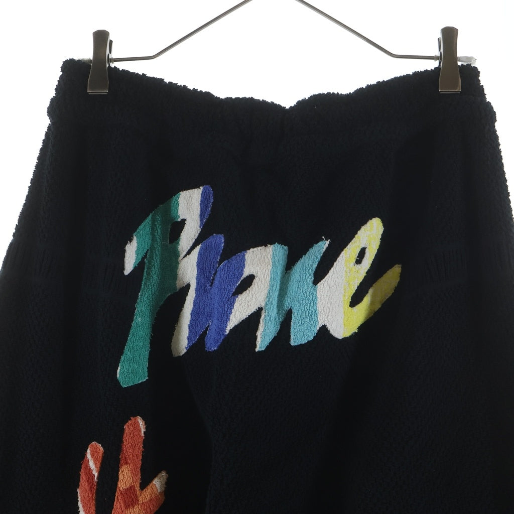 NO BRAND(ノーブランド) RAVE REVIEW レイヴレビュー パイル マルチポケット ドローストリングワイドパンツ ブラック