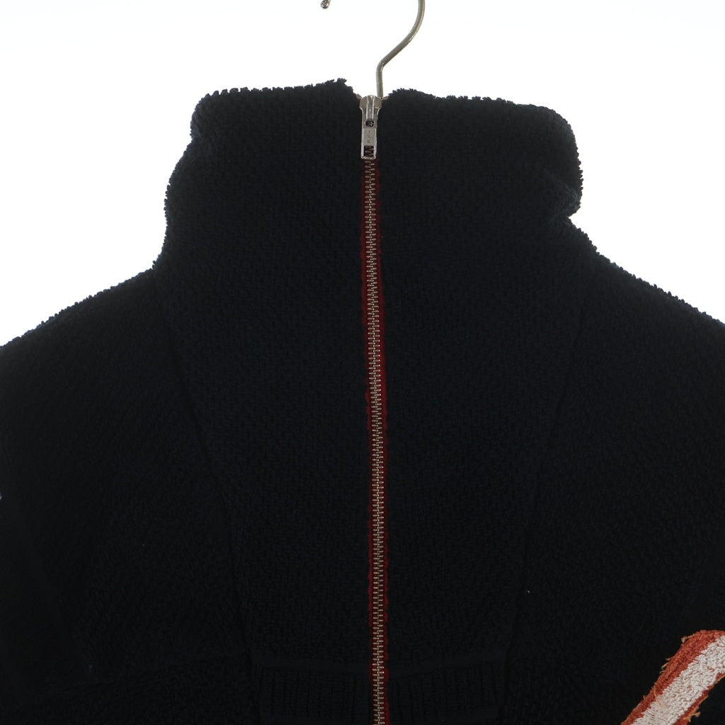 NO BRAND(ノーブランド) REVE REVIEW レイヴレビュー Callie Half-Zip Drawstring Hem Sweatshirt キャリーハーフジップ ドローストリングヘム スウェットシャツ ブラック SS2236