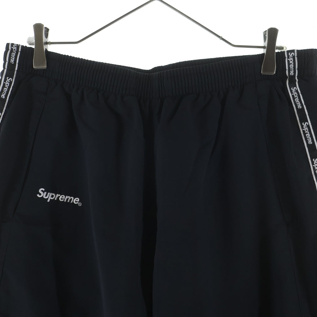 SUPREME(シュプリーム) 26SS Logo Taping Track pant サイドロゴパイピング ナイロントラックパンツ ブラック