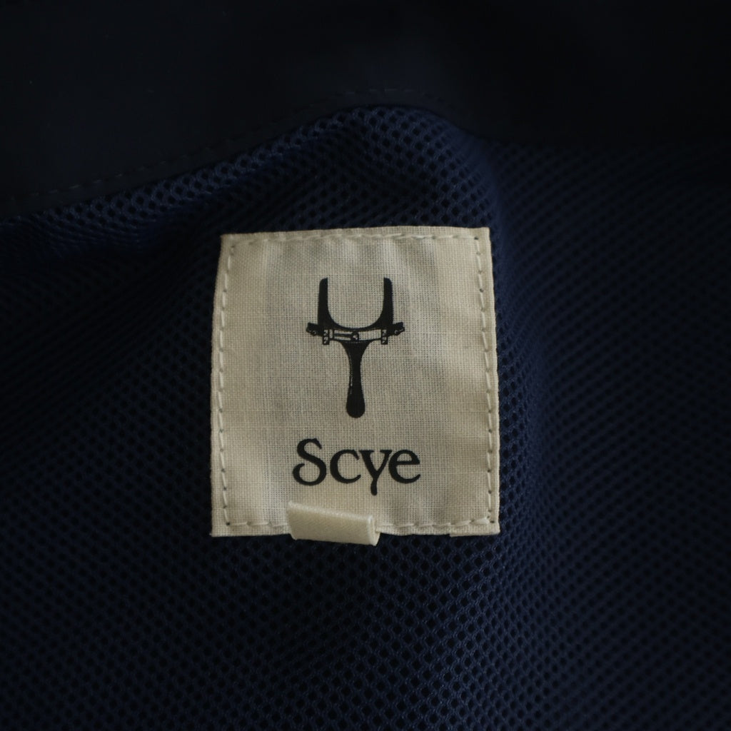 SCYE(サイ) Ultra 2Way Nylon Stretch Snap Cardigan ウルトラ2WAY ナイロンストレッチ スナップカーディガン ネイビー 1123-61030