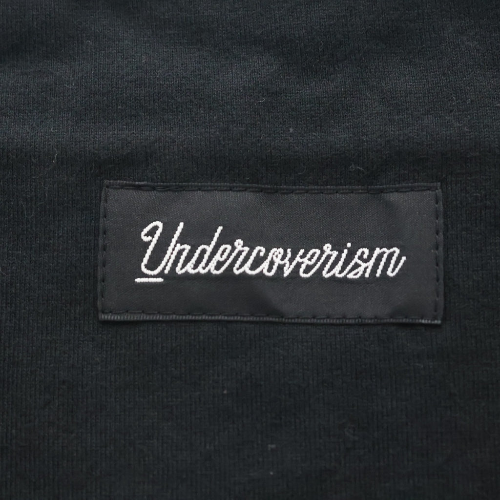 UNDERCOVERISM(アンダーカバイズム) コットン ロゴプリント リバーシブルバッグ ブラック UI1C4B02