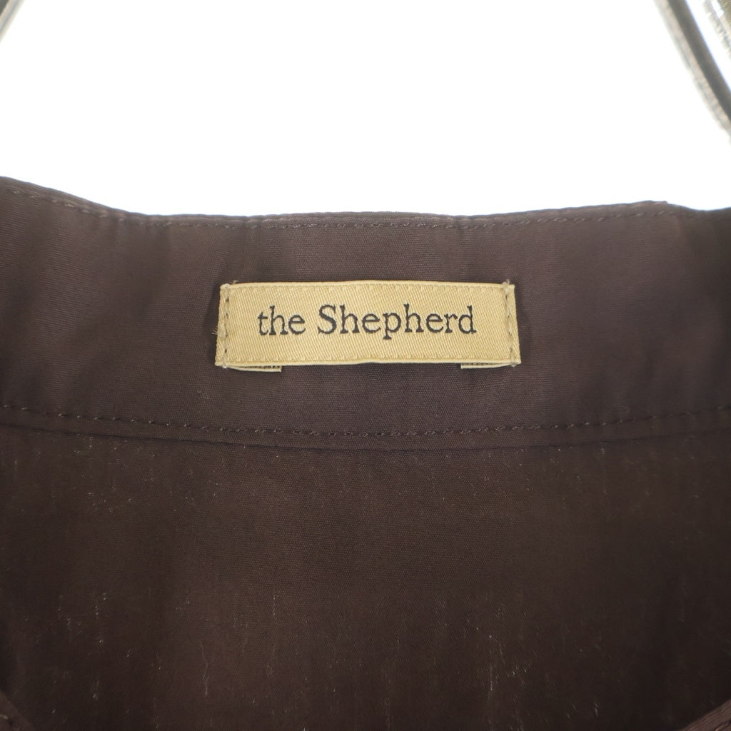 UNDERCOVER(アンダーカバー) 22SS THE SHEPHERD ザシェパード スタンドカラー 長袖シャツ ブラウン US1B4401