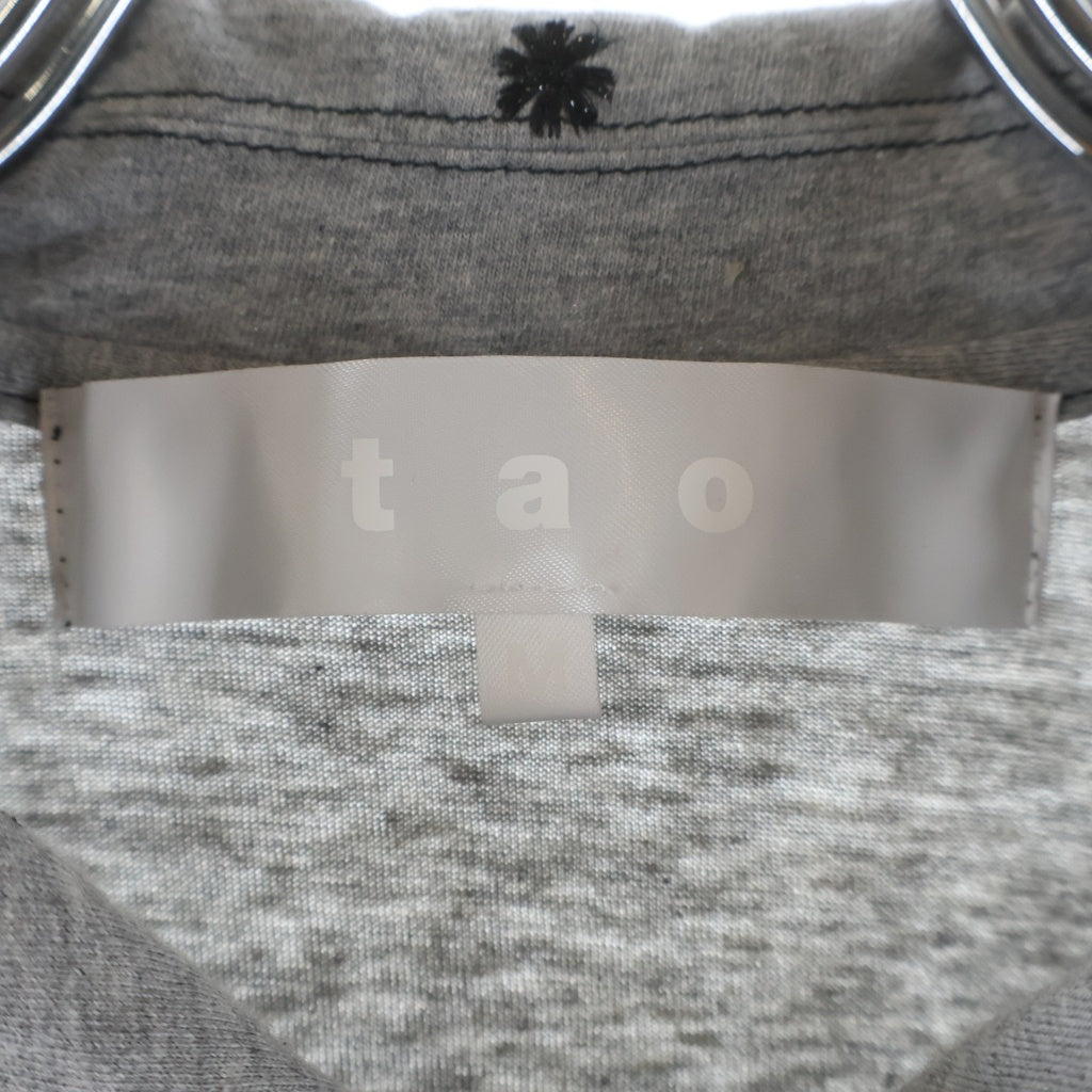 TAO COMME des GARCONS(タオコムデギャルソン) 23AW AD2023 アームバイカラー コットン ラウンドカラーカーディガン レディース マルチカラー TL-T008