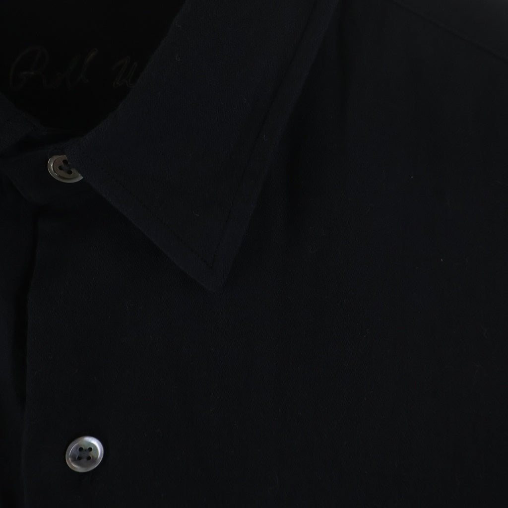 Porter Classic(ポータークラシック) ROLL UP SHIRT コットン ロールアップ 長袖シャツ ブラック