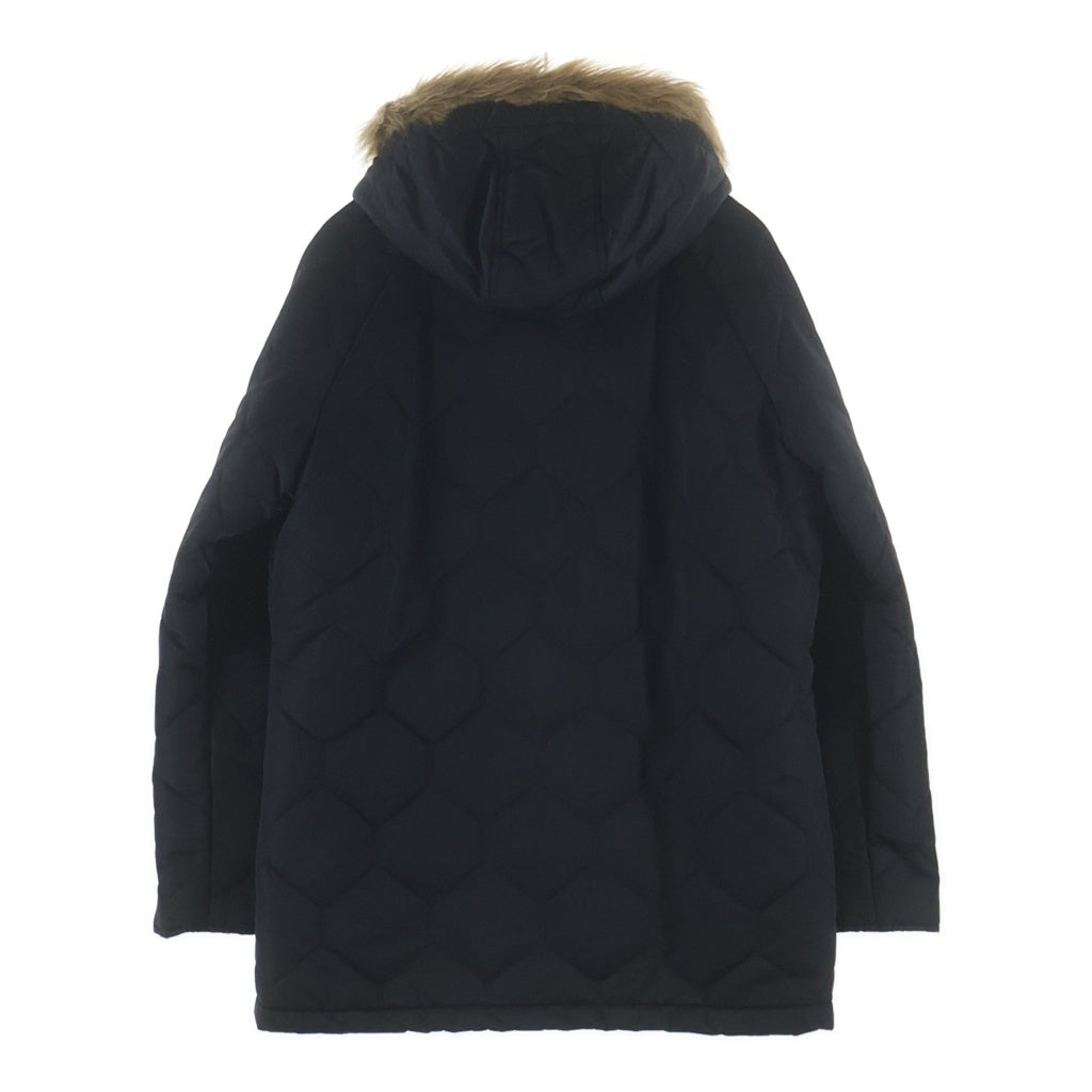 SUPREME(シュプリーム) 15AW Quilted Flight Satin Parka キルティング フライト サテンパーカー ファーフーデッド ジャケット ブラック