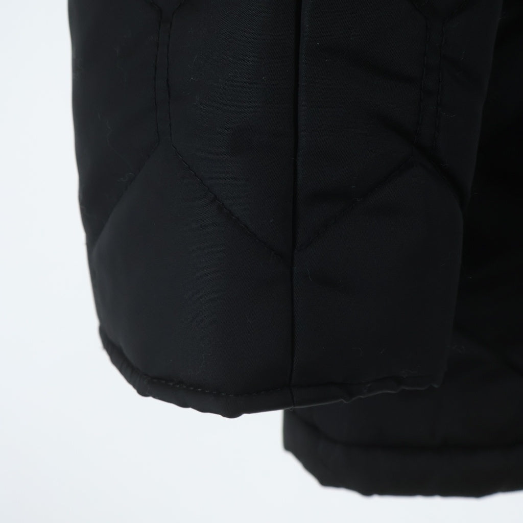 SUPREME(シュプリーム) 15AW Quilted Flight Satin Parka キルティング フライト サテンパーカー ファーフーデッド ジャケット ブラック