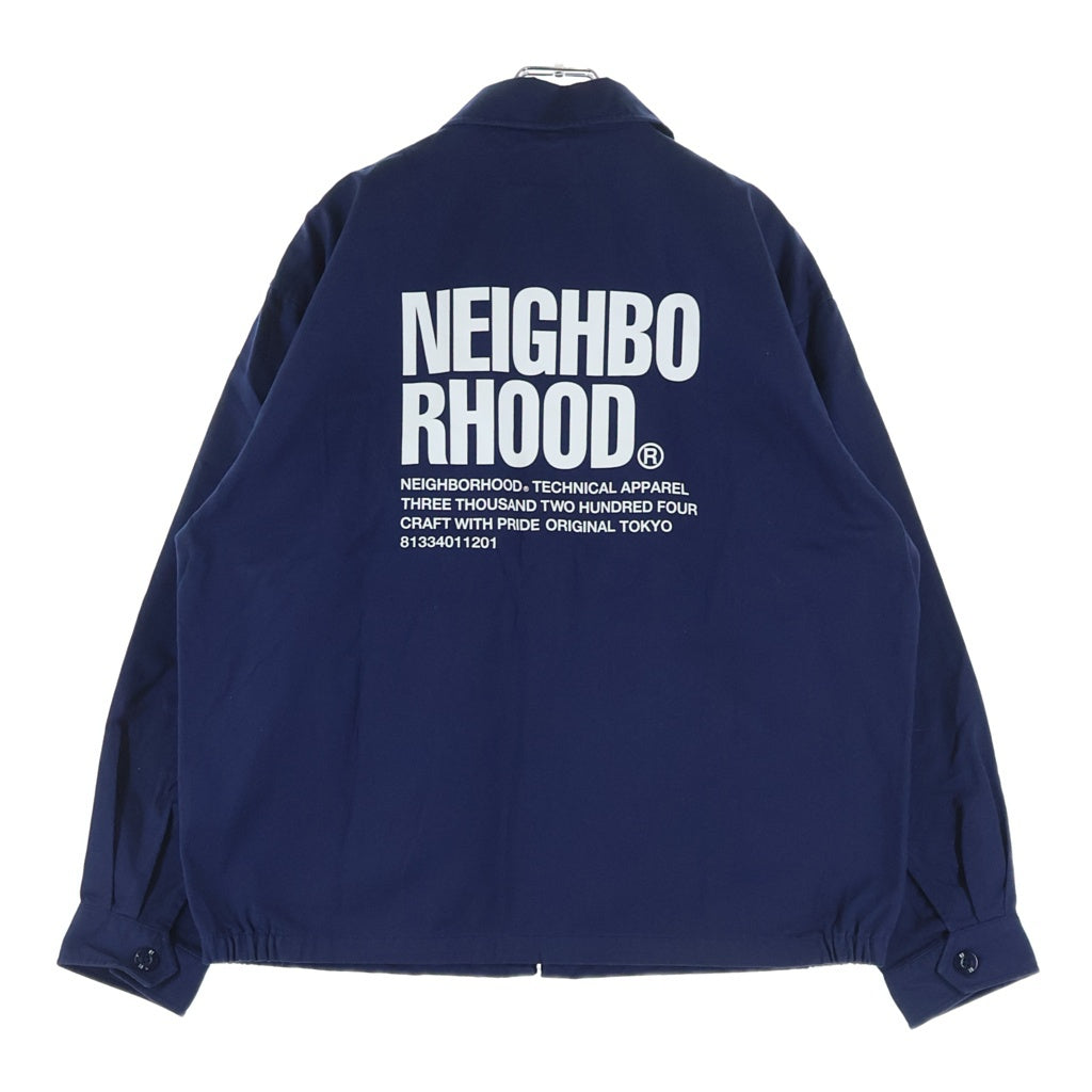 NEIGHBORHOOD(ネイバーフッド) 23AW ZIP WORK JACKET ジップアップ ワークジャケット ネイビー 232TSNH-JKM07