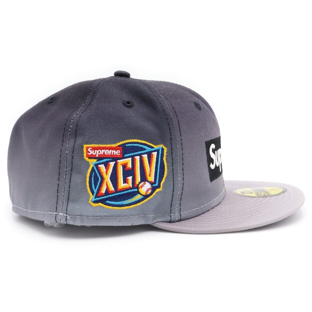 SUPREME(シュプリーム) 23SS ×NEW ERA Gradient Box Logo Cap ニューエラ グラディエント ボックスロゴ ベースボールキャップ 帽子 グレー