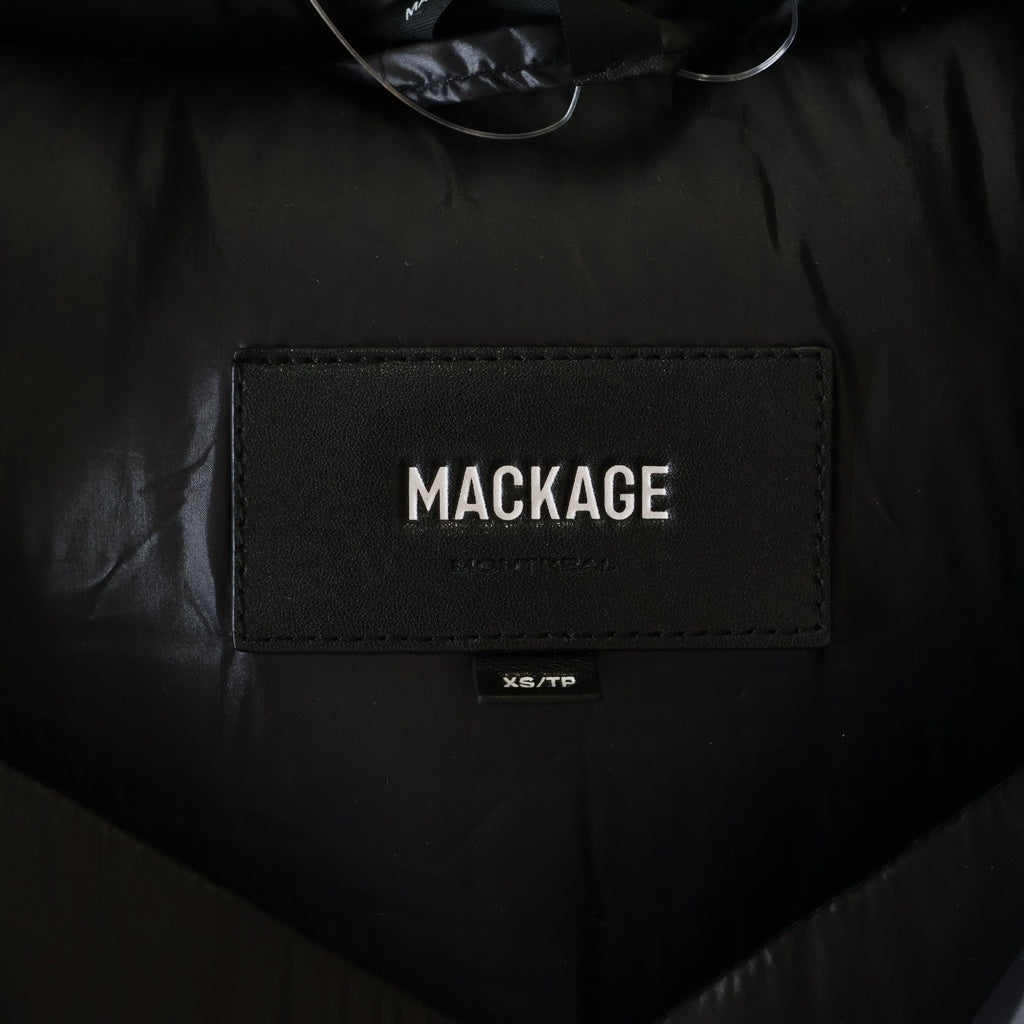 MACKAGE(マッカージュ) CALINA-R カリナ ナイロン フーデッドダウンコート ジャケット レディース ブラック 11122605-2A