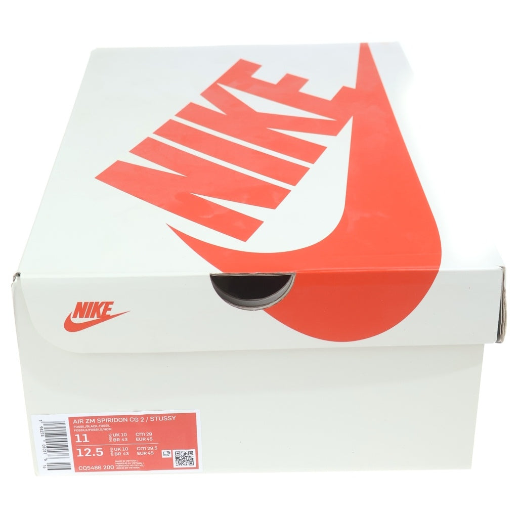 NIKE(ナイキ) ×STUSSY AIR ZOOM SPIRIDON CAGE 2 FOSSIL/BLACK ステューシー エアズーム スピリドンケージ フォッシル/ブラック ローカットスニーカーUS11/29cm CQ5486-200