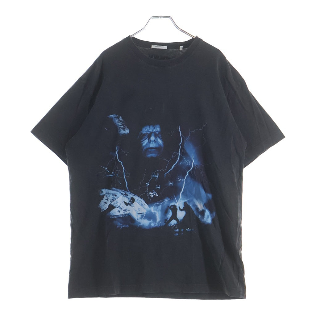 KITH(キス) 23SS ×STAR WARS EMPEROR VINTAGE TEE スターウォーズ エンペラー ヴィンテージ クルーネック半袖Tシャツ カットソー ブラック KHM031019