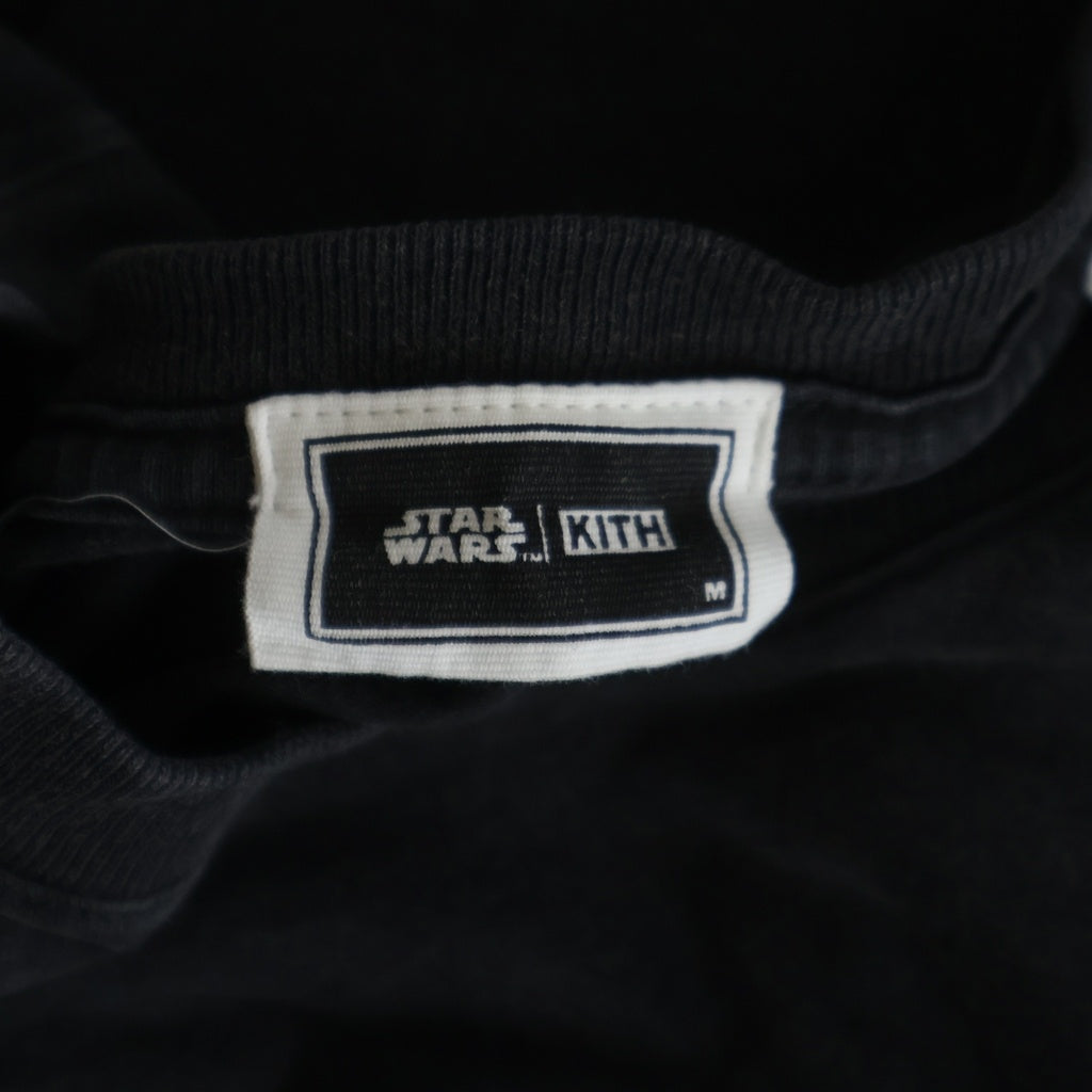 KITH(キス) 23SS ×STAR WARS EMPEROR VINTAGE TEE スターウォーズ エンペラー ヴィンテージ クルーネック半袖Tシャツ カットソー ブラック KHM031019