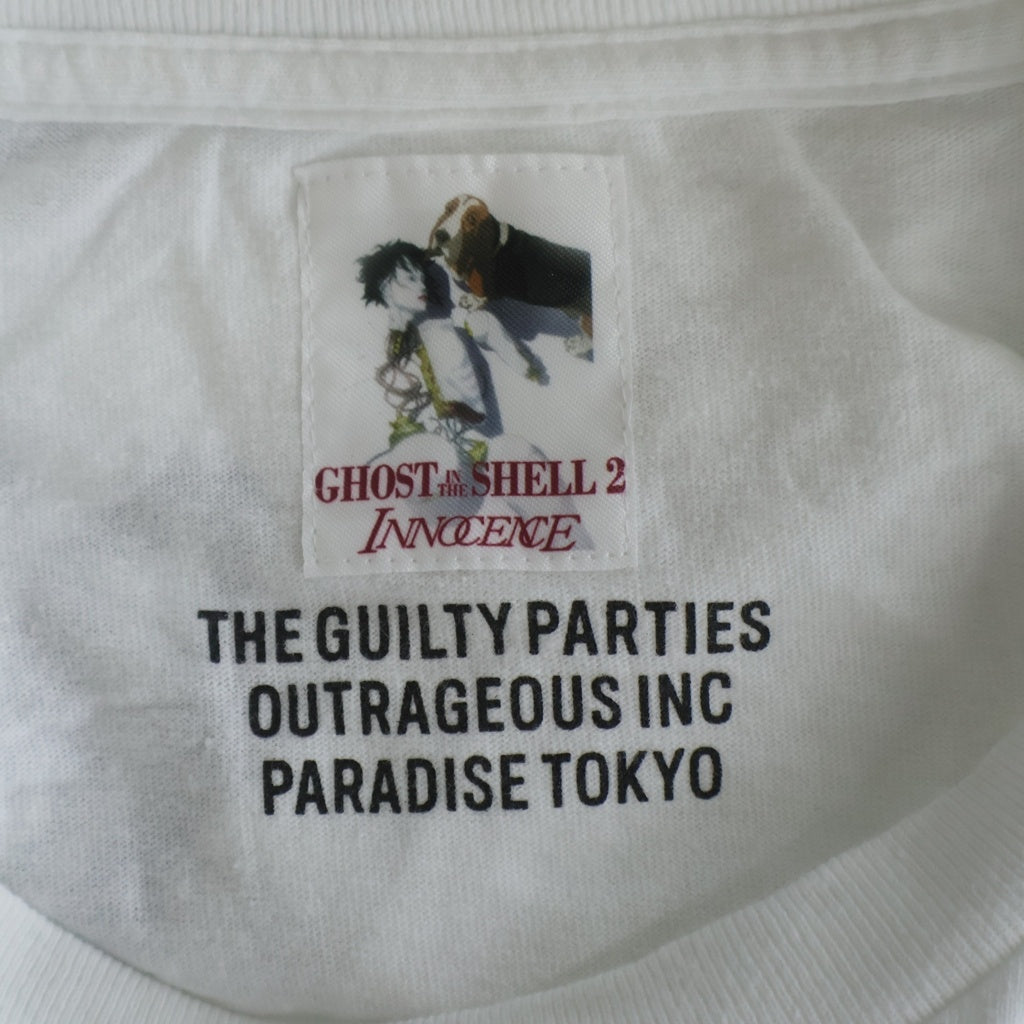 WACKO MARIA(ワコマリア) 24SS ×GHOST IN THE SHELL 2 INNOCENCE TEE 攻殻機動隊 イノセンス 両面プリント クルーネック半袖Tシャツ カットソー ホワイト