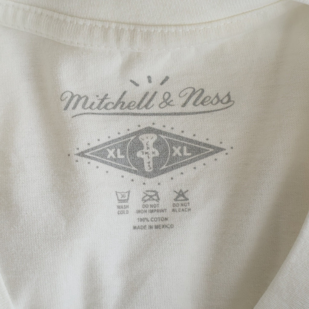 Mitchell&Ness(ミッチェル アンド ネス) 24SS ×CACTUS JACK BY TRAVIS SCOTT TEE カクタスジャック バイ トラヴィススコット フロントプリント クルーネック半袖Tシャツ カットソー ホワイト