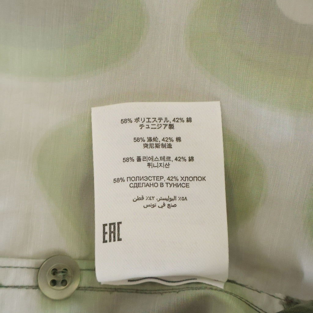 DRIES VAN NOTEN(ドリスヴァンノッテン) CASSIDYE 8027 M.W SHIRT クラシックダイ ナイロン 総柄 半袖シャツ カーキ 241-020709-8027-606