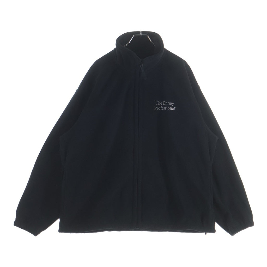 The Ennoy Professional(エンノイプロフェッショナル) 24AW POLARTEC FLEECE JACKET ポーラテック ボア ドローコード フリース ジャケット ブラック AW24BRENCT04LP