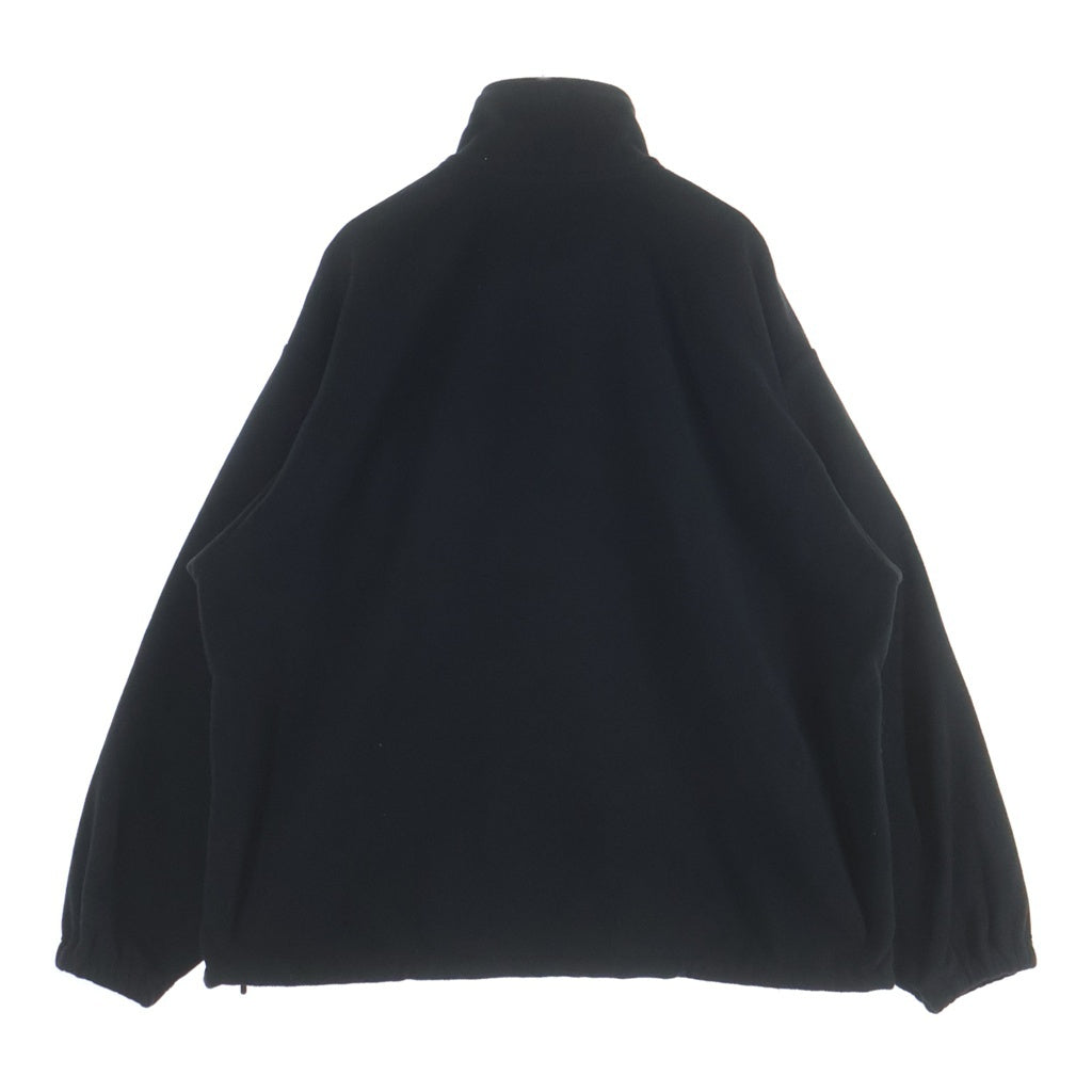 The Ennoy Professional(エンノイプロフェッショナル) 24AW POLARTEC FLEECE JACKET ポーラテック ボア ドローコード フリース ジャケット ブラック AW24BRENCT04LP