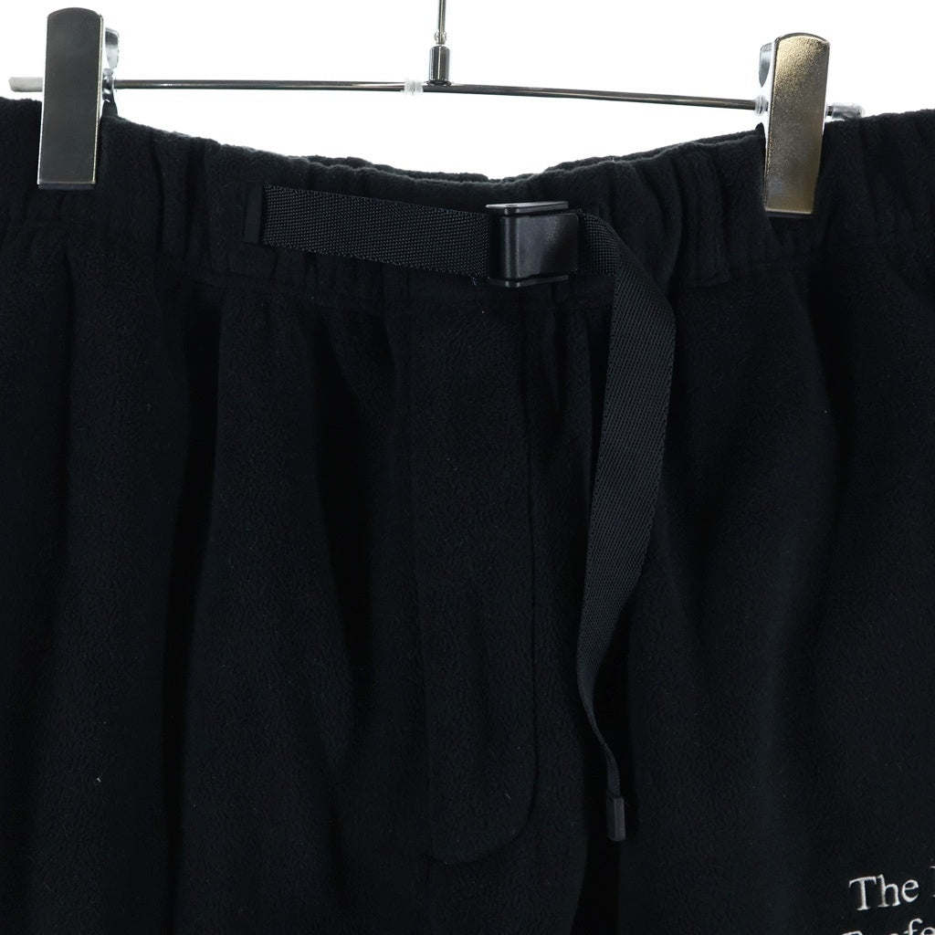 The Ennoy Professional(エンノイプロフェッショナル) 24AW POLARTEC FLEECE PANTS ポーラテック ボア アジャスター付き ドローコード フリースパンツ ブラック AW24BRENCT04LP
