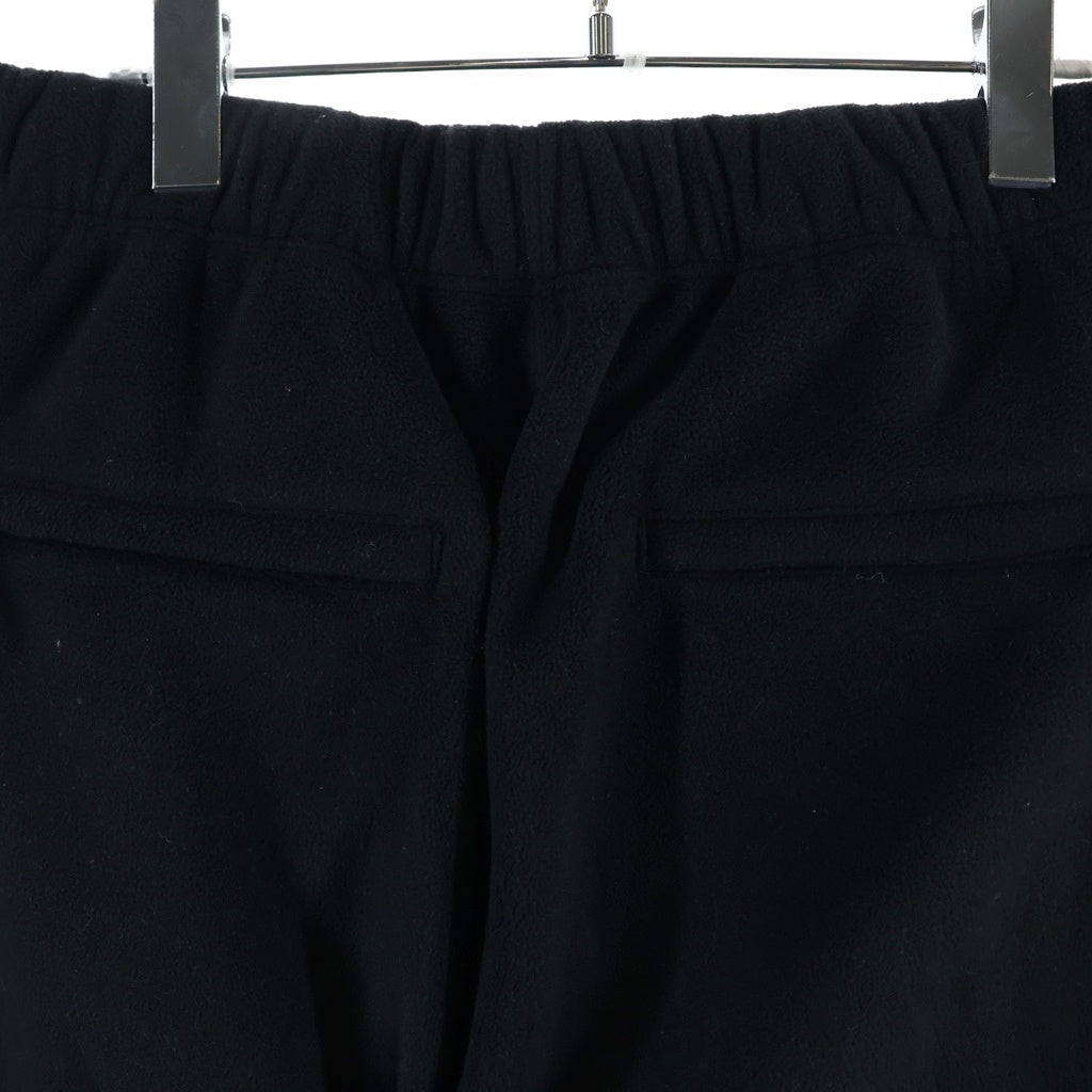 The Ennoy Professional(エンノイプロフェッショナル) 24AW POLARTEC FLEECE PANTS ポーラテック ボア アジャスター付き ドローコード フリースパンツ ブラック AW24BRENCT04LP