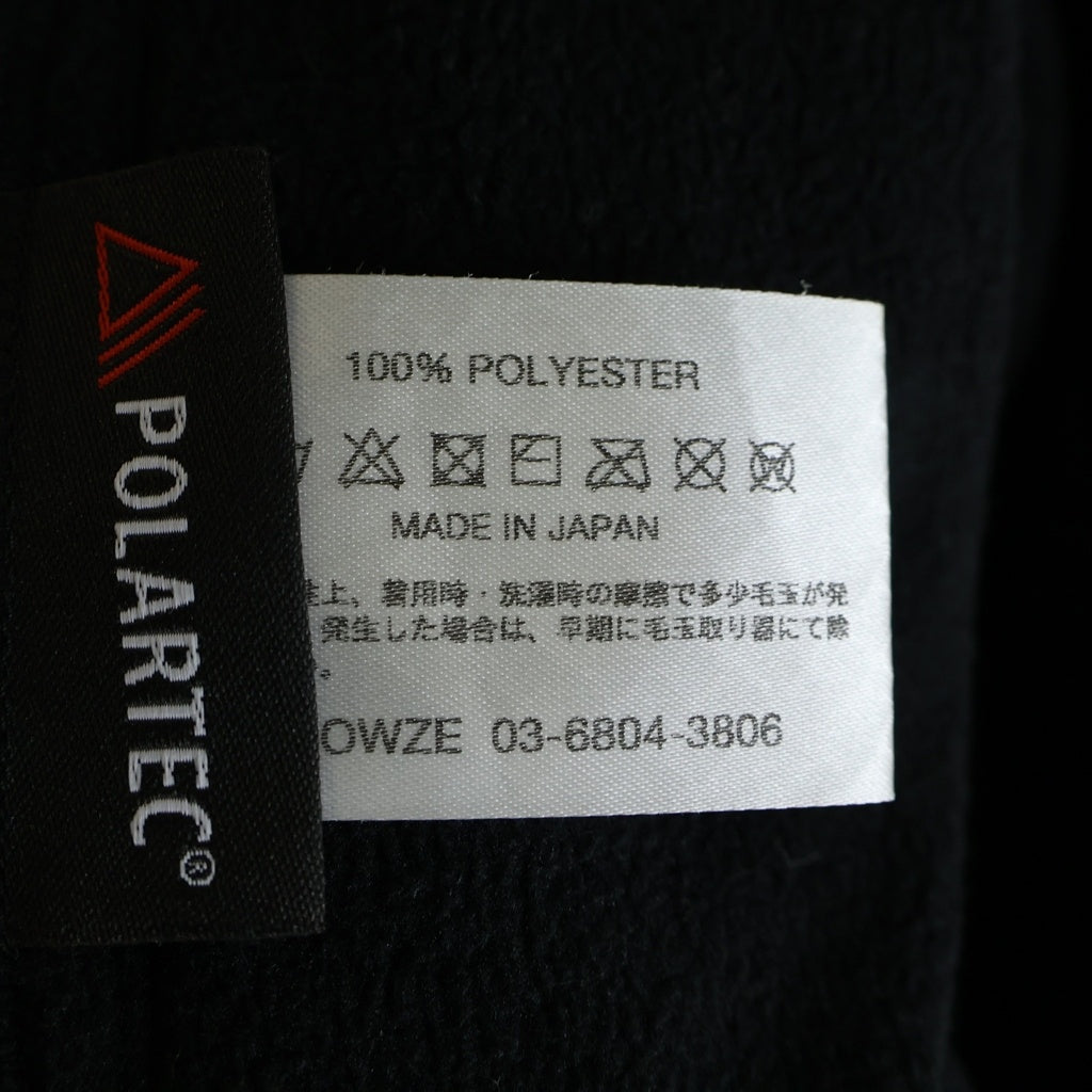 The Ennoy Professional(エンノイプロフェッショナル) 24AW POLARTEC FLEECE PANTS ポーラテック ボア アジャスター付き ドローコード フリースパンツ ブラック AW24BRENCT04LP