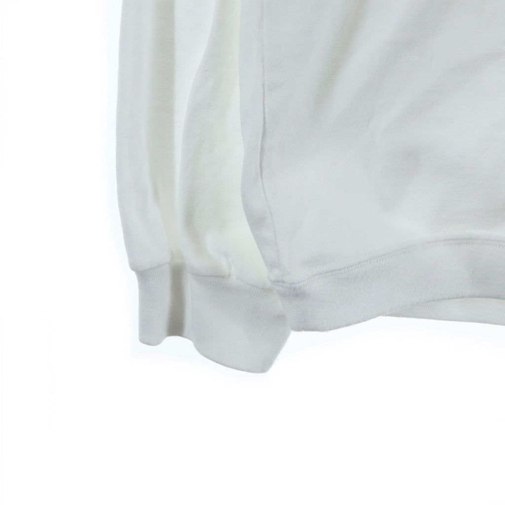 The Ennoy Professional(エンノイプロフェッショナル) 23SS LONG SLEEVE HEM RIB TEE ロングスリーブ ヘム リブ ロゴエンブロイダリー クルーネックTシャツ ホワイト SS23BREBCT06NTL