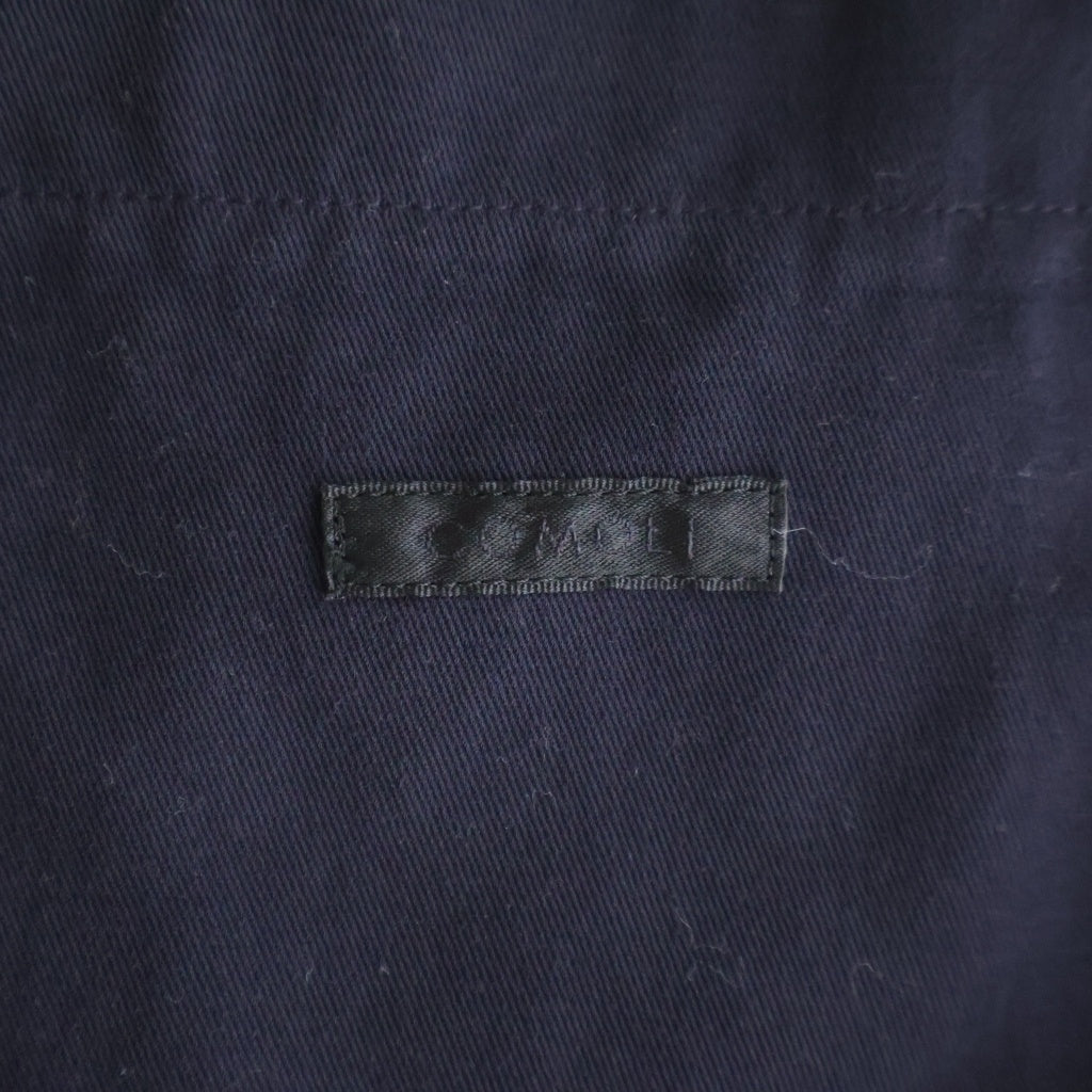 COMOLI(コモリ) 24AW GARMENT DYED JACKET ガーメントダイド コットン 製品染シングルテーラードジャケット ネイビー