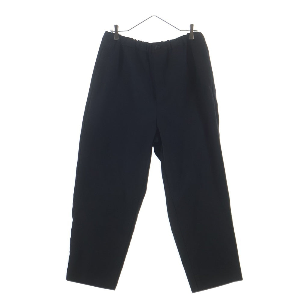 everyone(エブリワン) 24AW POLYESTER TWILL EASY SLACKS ポリエステルツイル イージー ドローコード スラックス ブラック EV24-PT14