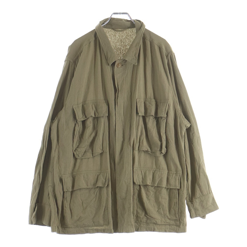 COMOLI(コモリ) 25SS ローシルク B.D.Uジャケット カーキ B01-01031