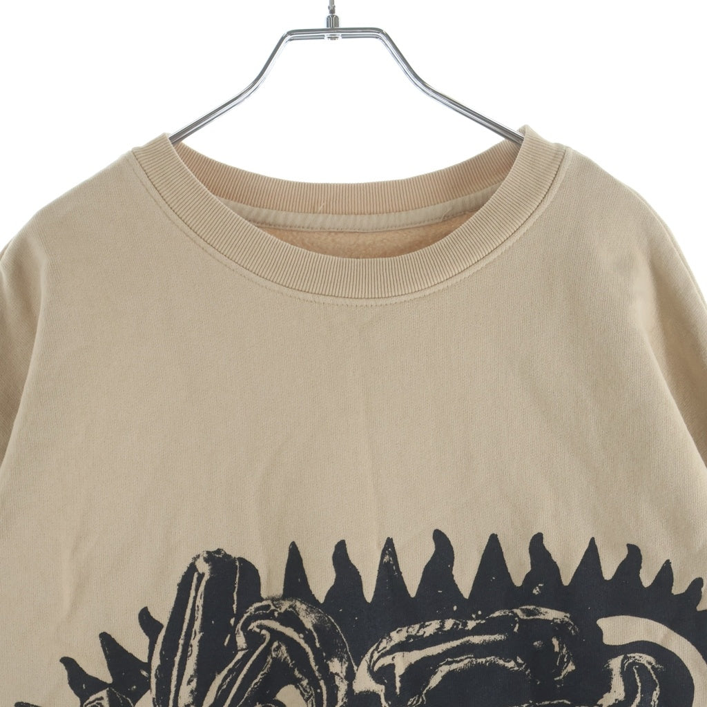 Cactus Jack(カクタスジャック) TRAVIS SCOTT UTOPIA A3 CREWNECK トラヴィススコット ユートピア アルバムマーチ グラフィックプリント スウェット トレーナー ベージュ