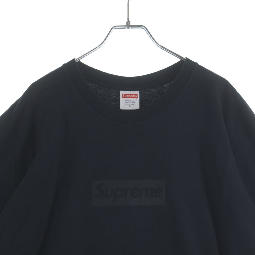 SUPREME(シュプリーム) 23SS Tonal Box Logo Tee トーナル ボックスロゴ クルーネック 半袖Tシャツ カットソー ブラック