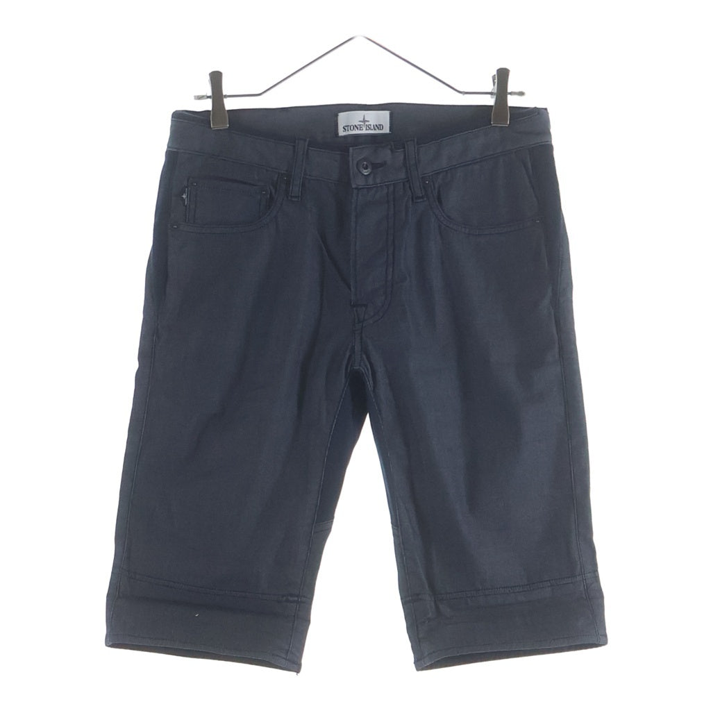 STONE ISLAND(ストーンアイランド) コットン ボタンフライ ショーツ ハーフパンツ ネイビー 6015L01YM